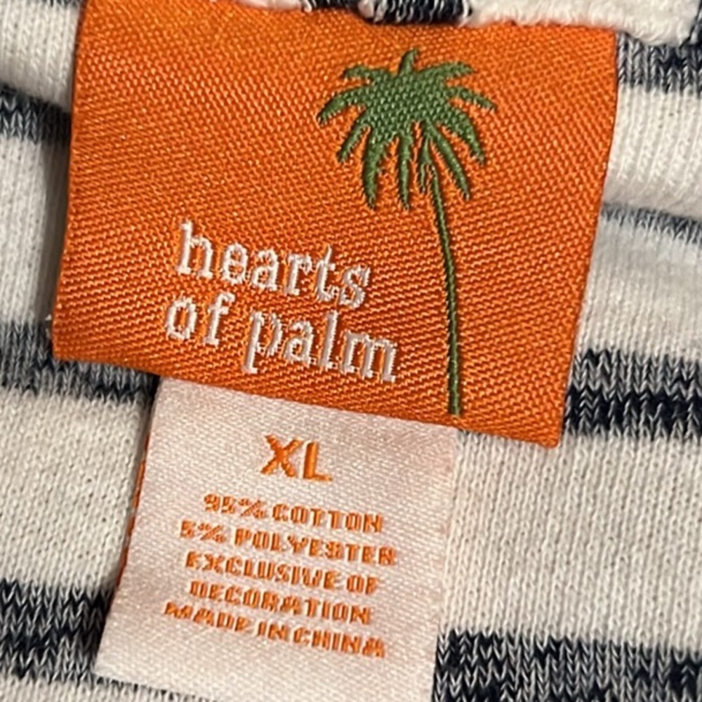 Hearts of Palm Striped Cardigan in Navy and White, Size XLarge, GUC - Picture 12 of 15